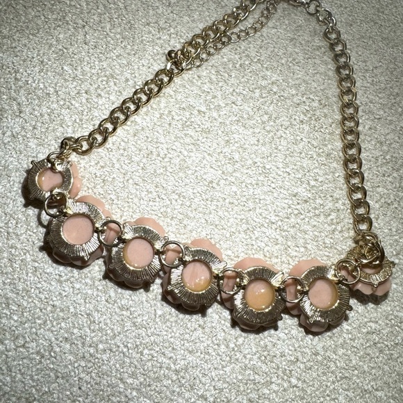 Rare Vintage pink flowers necklace - Picture 5 of 5